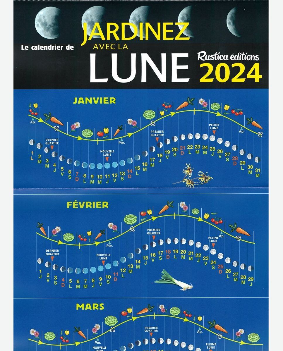 CALENDRIER LUNAIRE 2024